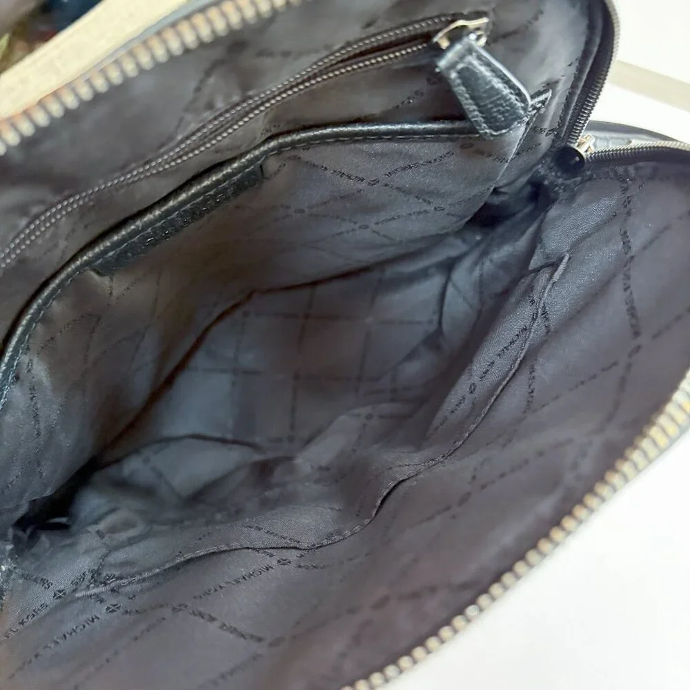 Michael Kors Adele Leather Backpack Bag Black